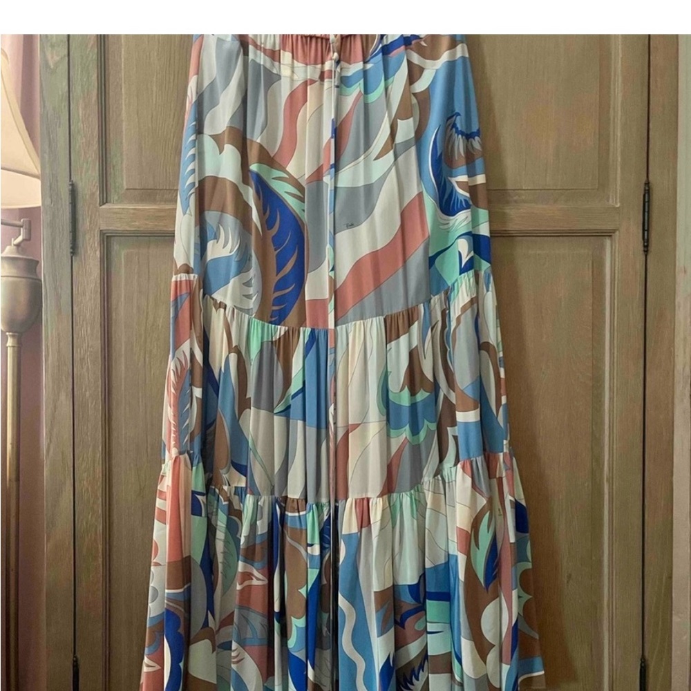 Emilio Pucci Colorful Abstract Maxi Skirt